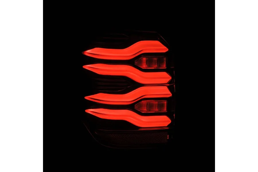 2010-22 Toyota 4Runner AlphaRex LUXX Series LED Tail Lights, Black-Red