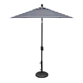 7.5' MARKET UMBRELLA, COAL STRIPE