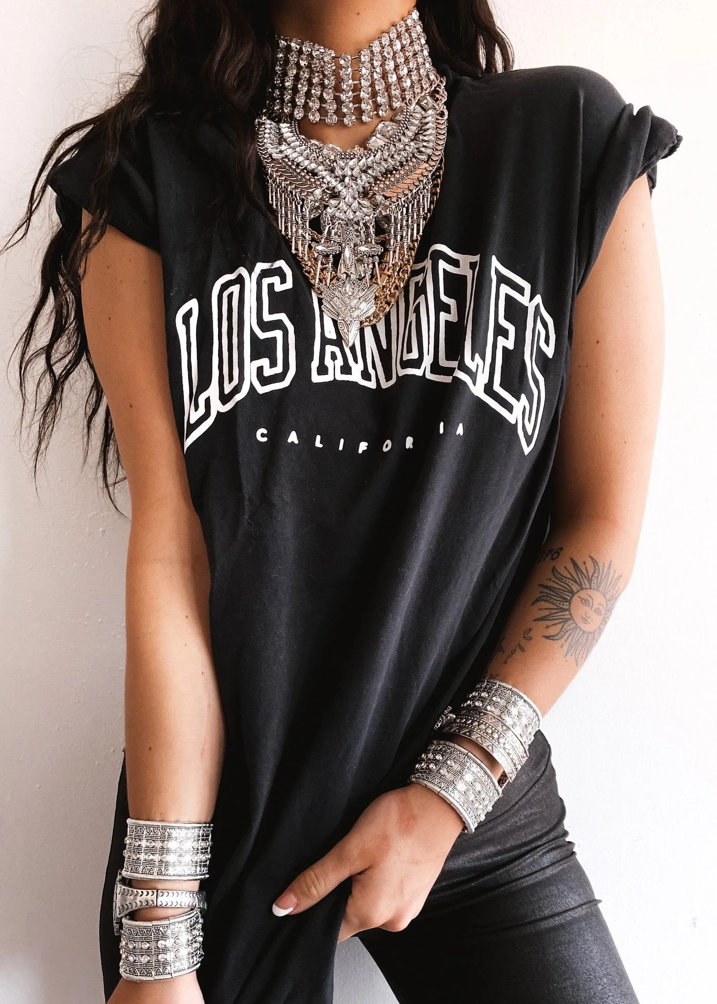 90'S LOS ANGELES SIDE SLIT TEE