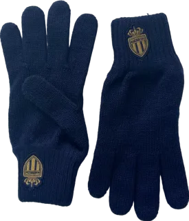 AS Monaco FC Navy Blue Knitted Gloves One Size