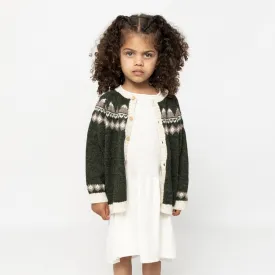 Baby & Kids Alpaca Mountain Cardigan - Moss Green