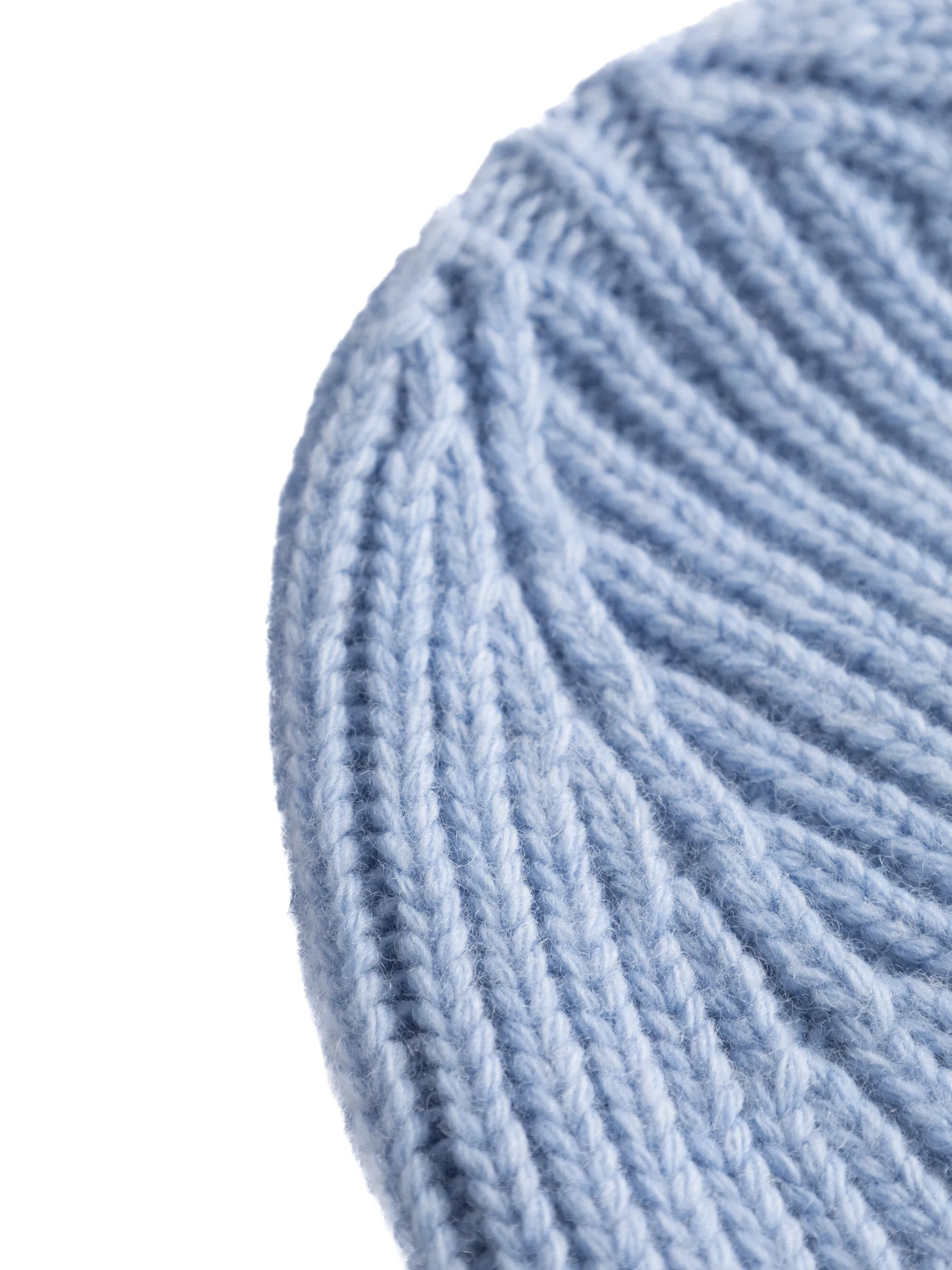 Big rib beanie - Asley Blue