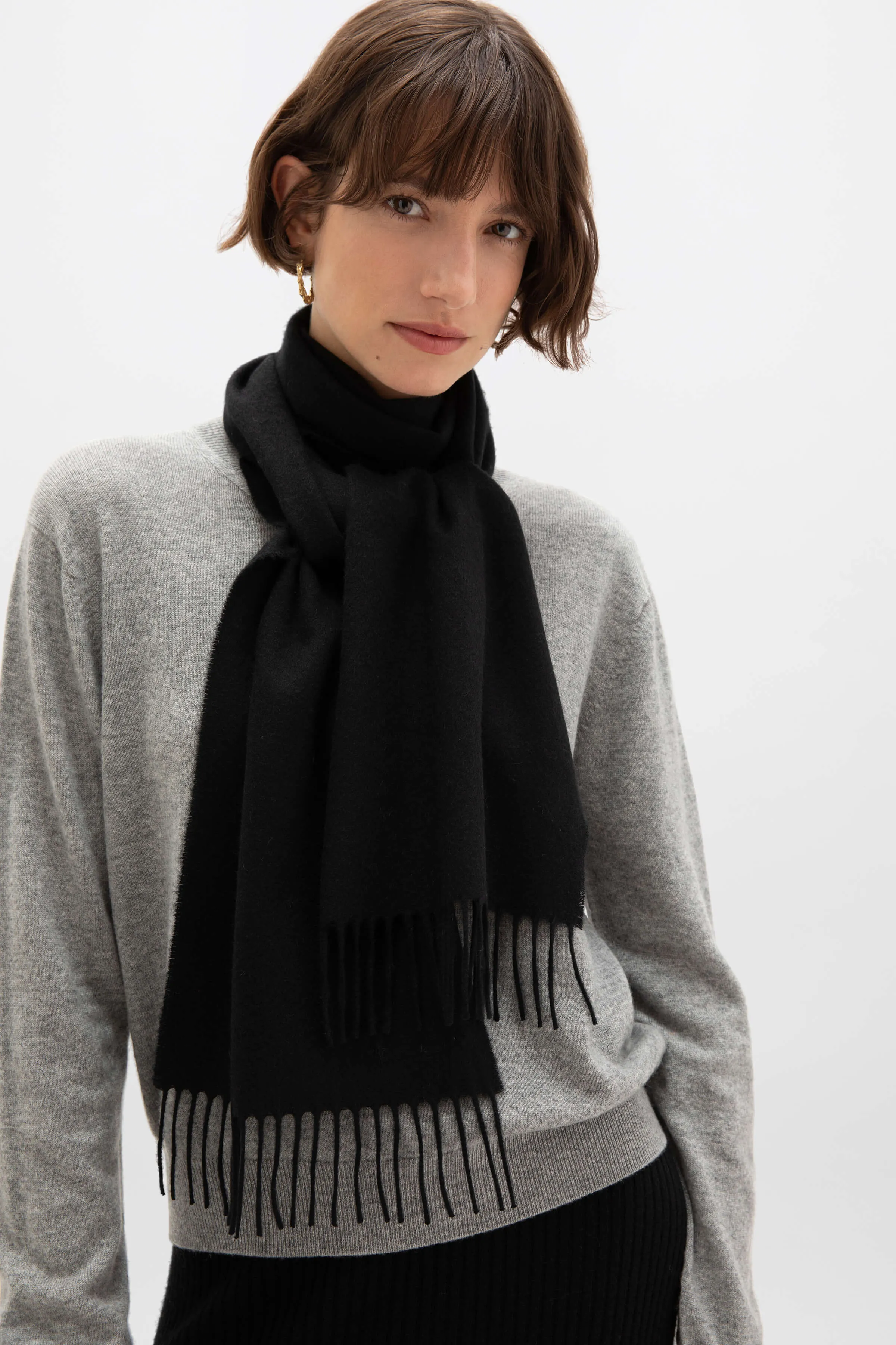 Black Cashmere Scarf