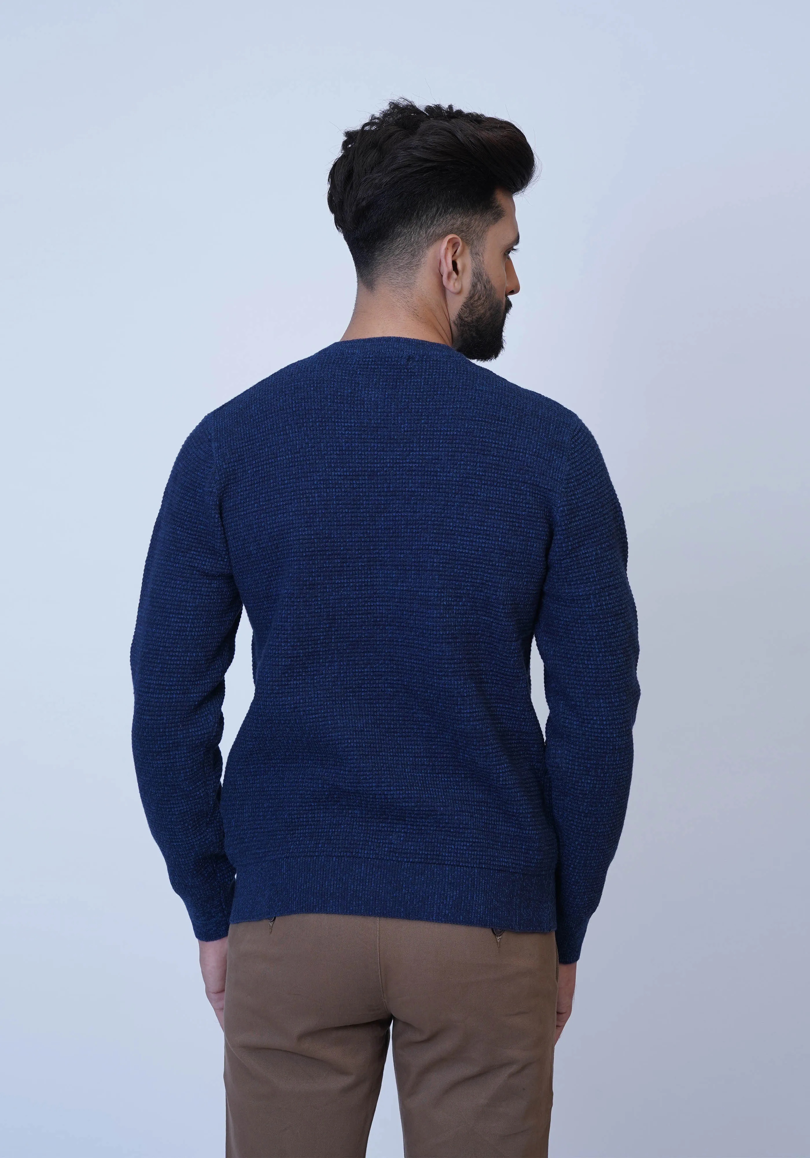 Blue Knitted Sweaters