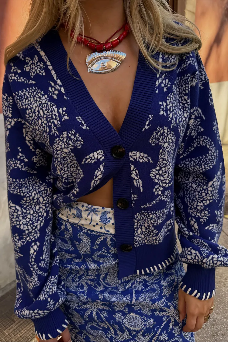 Blue Mosaic Cardigan