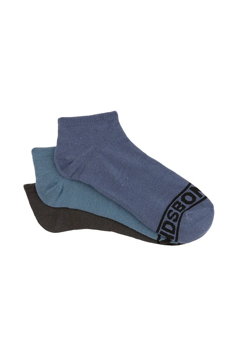 Bonds Mens 100 Trainer Socks 3 Pack - Blue Pack