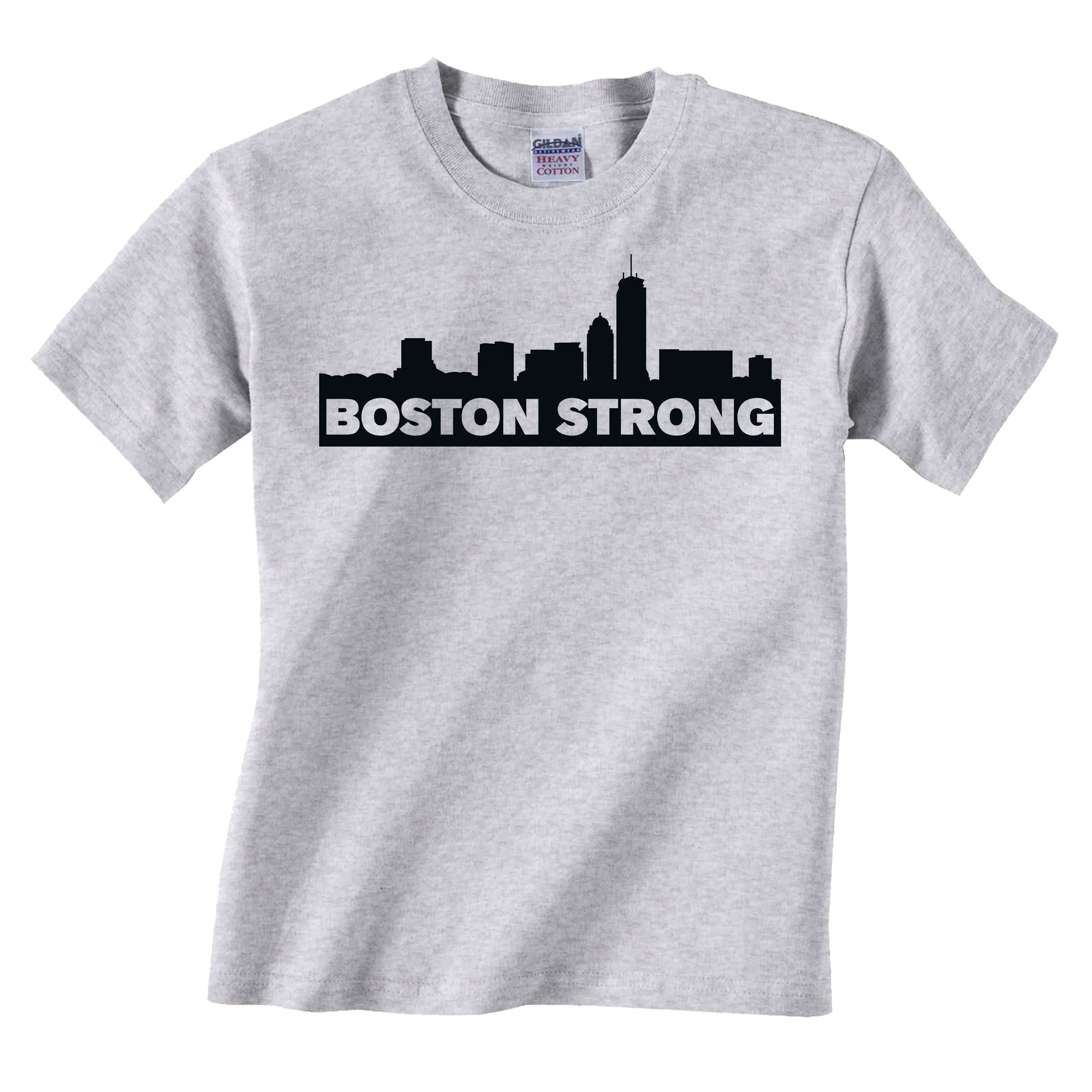 Boston Strong Ash Gray Adult T-Shirt