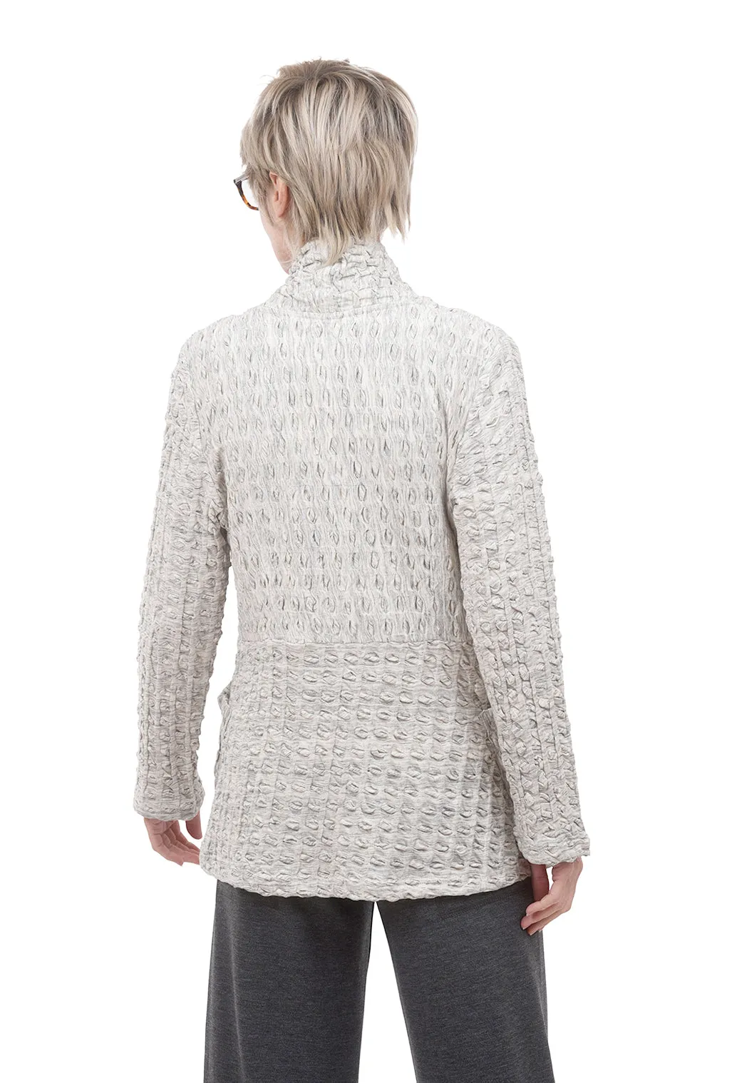 Boston Waffle Jacket, Marled Ivory