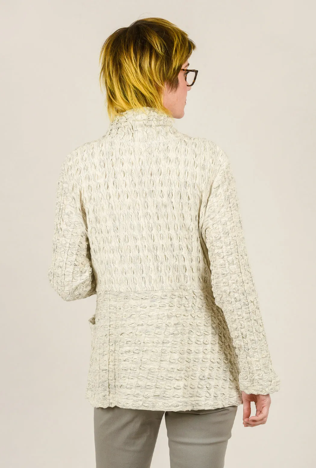 Boston Waffle Jacket, Marled Ivory