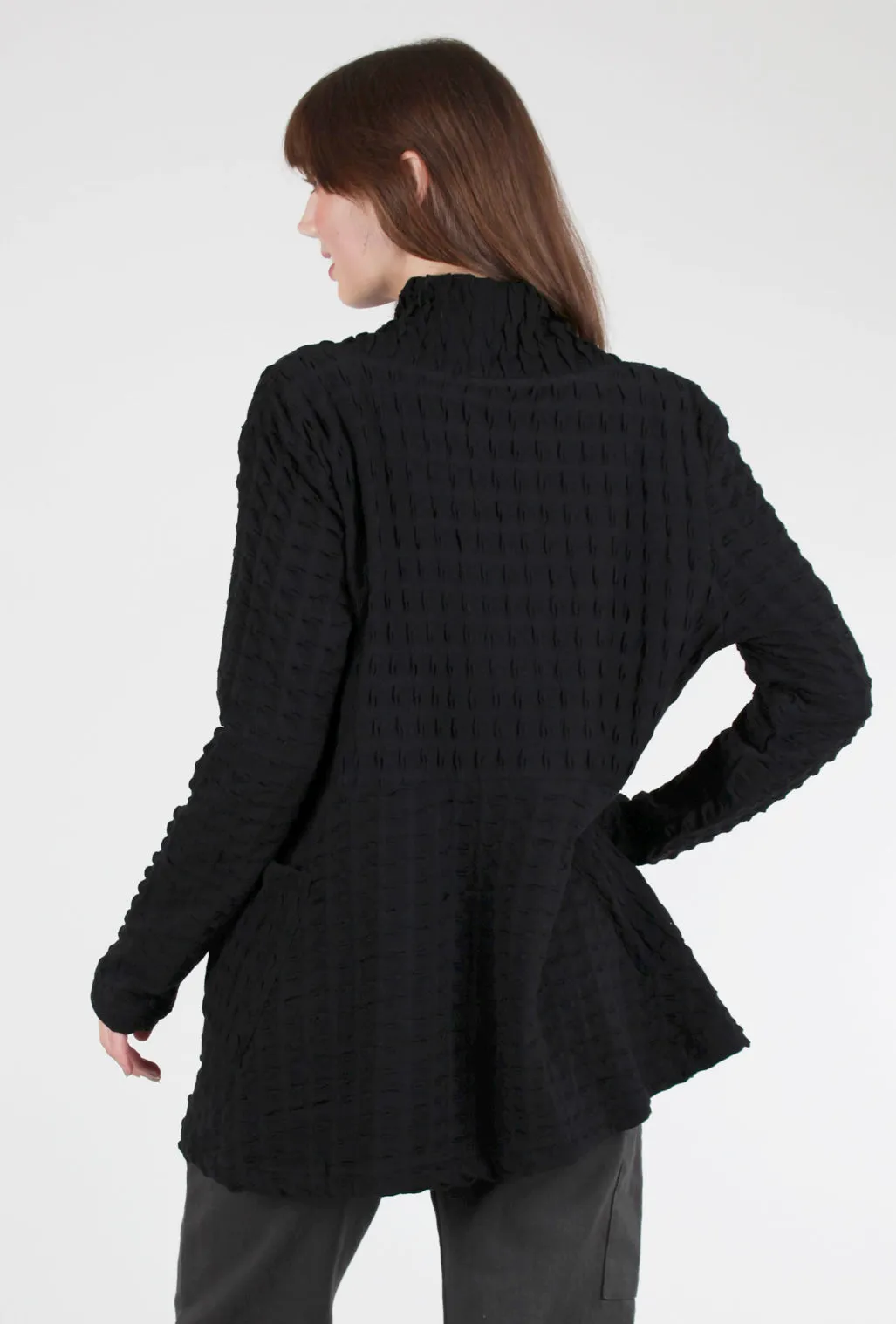 Boston Waffle Weave Jacket, Black