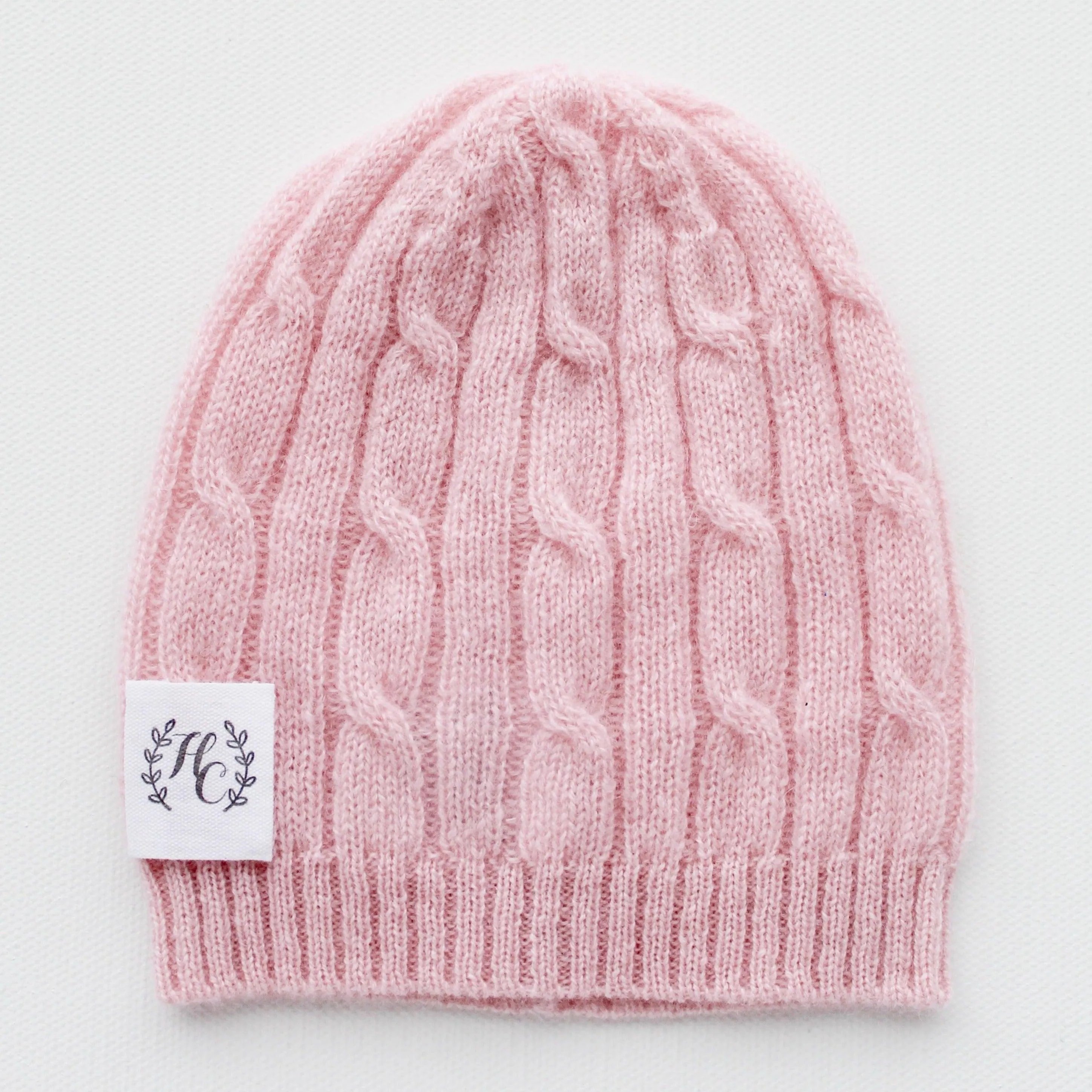 Cashmere Baby Beanie - Blush