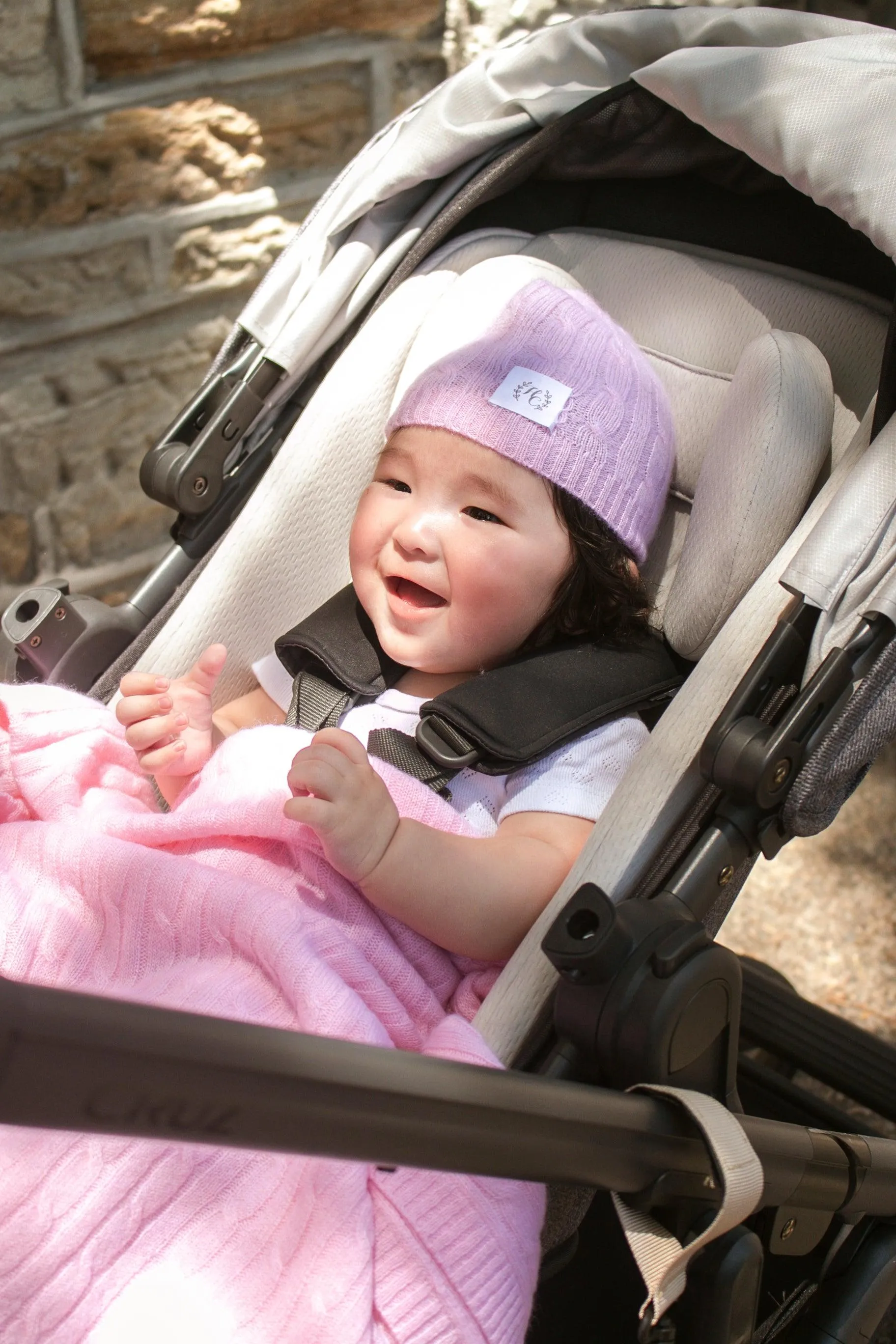 Cashmere Baby Beanie - Blush