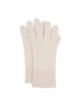 Cashmere mittens "Snow" - pearl