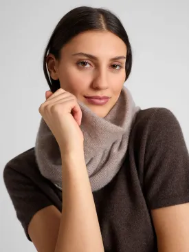 Cashmere snood "Eida" - toast