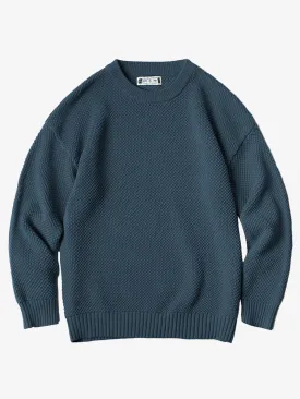 Classic Solid Color Ribbed Trim Knitted Sweater