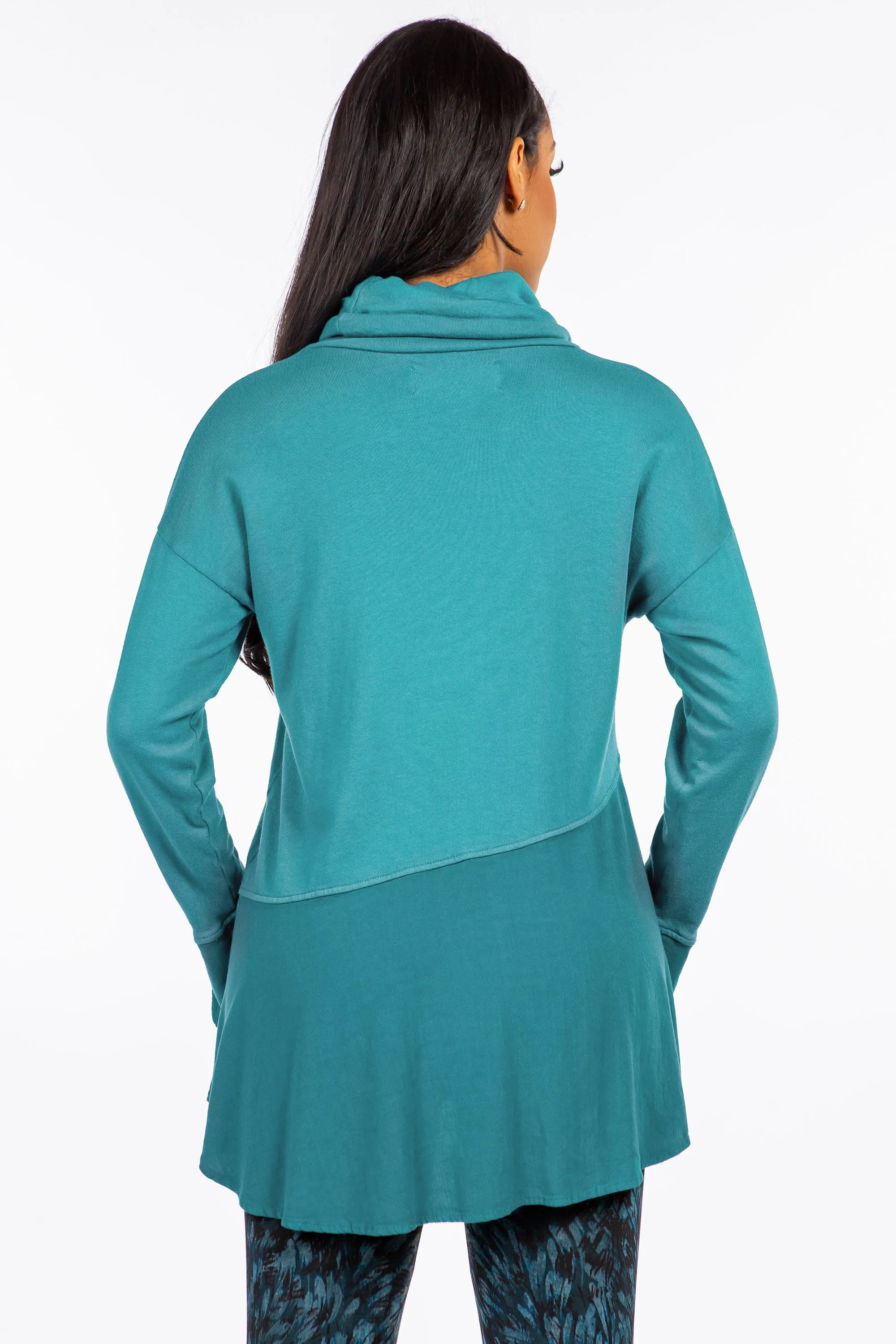 Cowl Neck Split Tunic