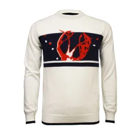 Crew Neck Half Lobster Intarsia Zealand