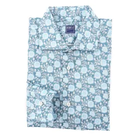 Fedeli Floral Linen-Cotton Shirt