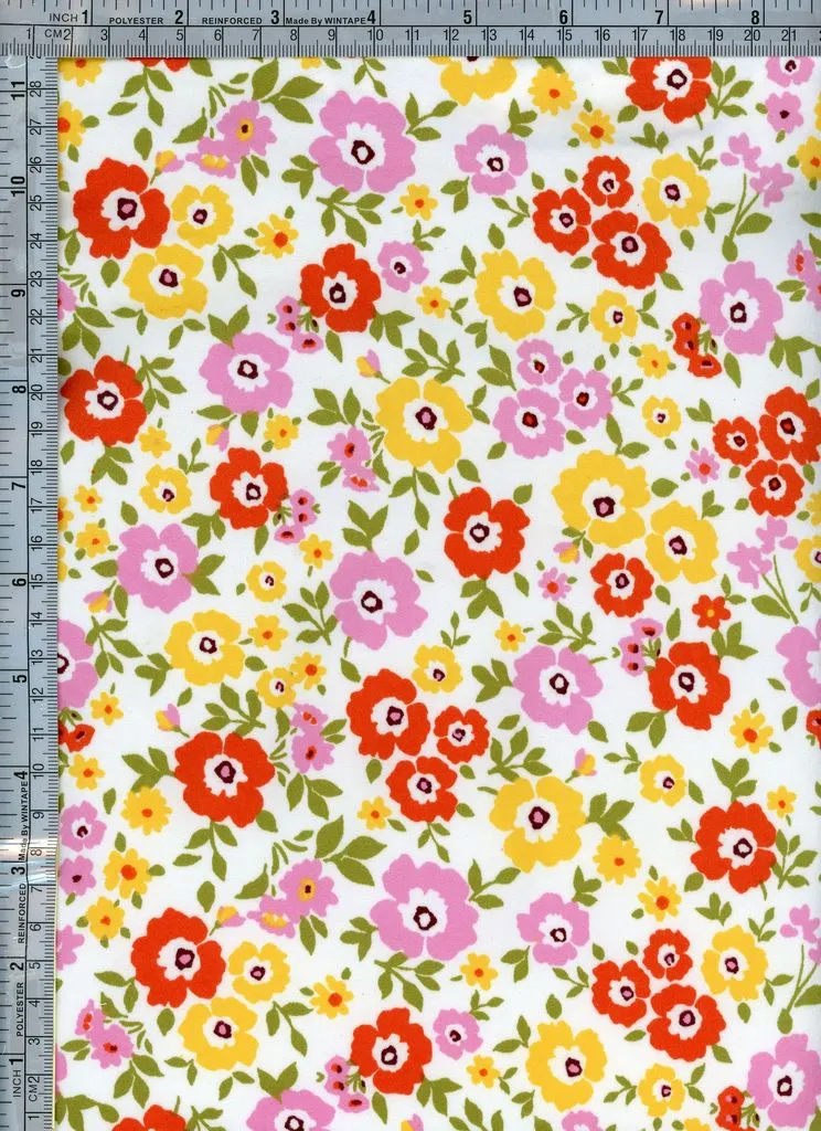 FLORAL PRINTED ON DBP / DTY BRUSHED [NFF220315-009]