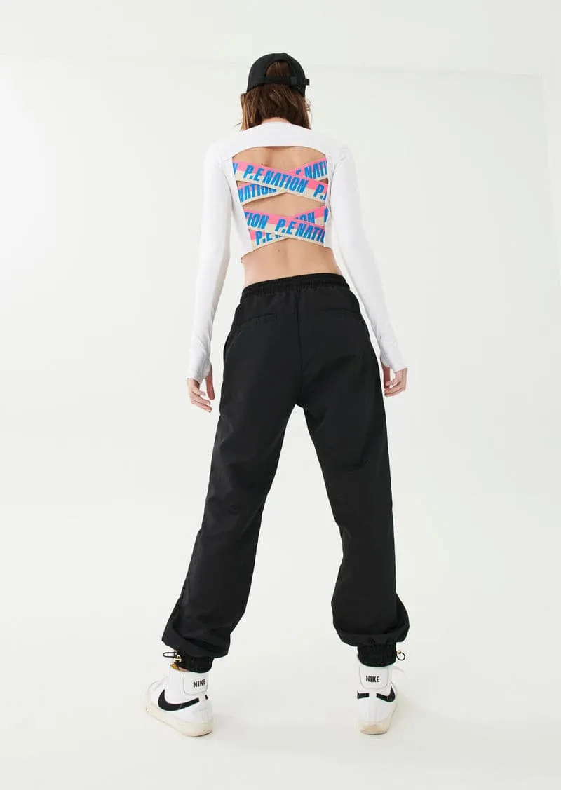 HALF VOLLEY TRACKPANT IN BLACK