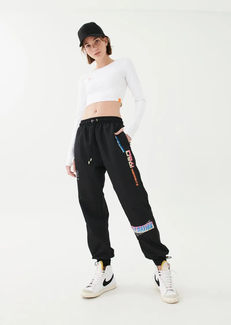 HALF VOLLEY TRACKPANT IN BLACK