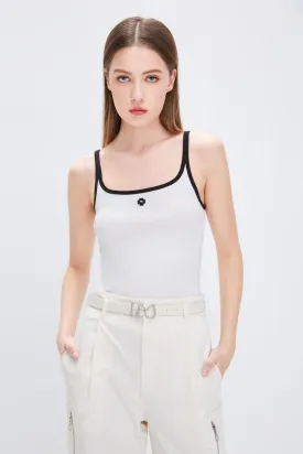 Knitted Camisole With Clover Pattern