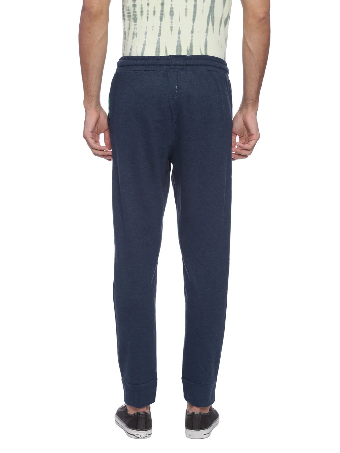 Masculino Latino Navy Blue Track Pants