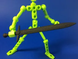 Medieval Broad Sword for ModiBot figure kits