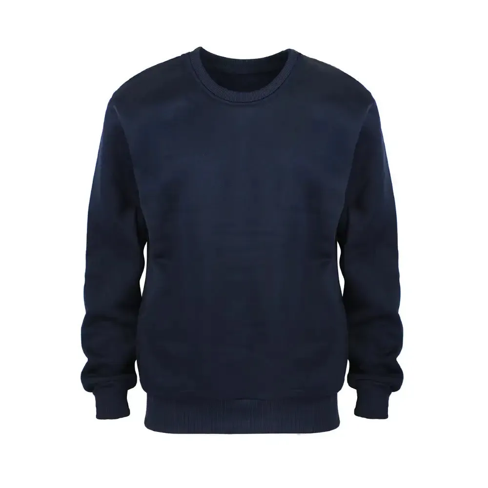 Men's Fleece Crew Neck Pullover Sweatshirts