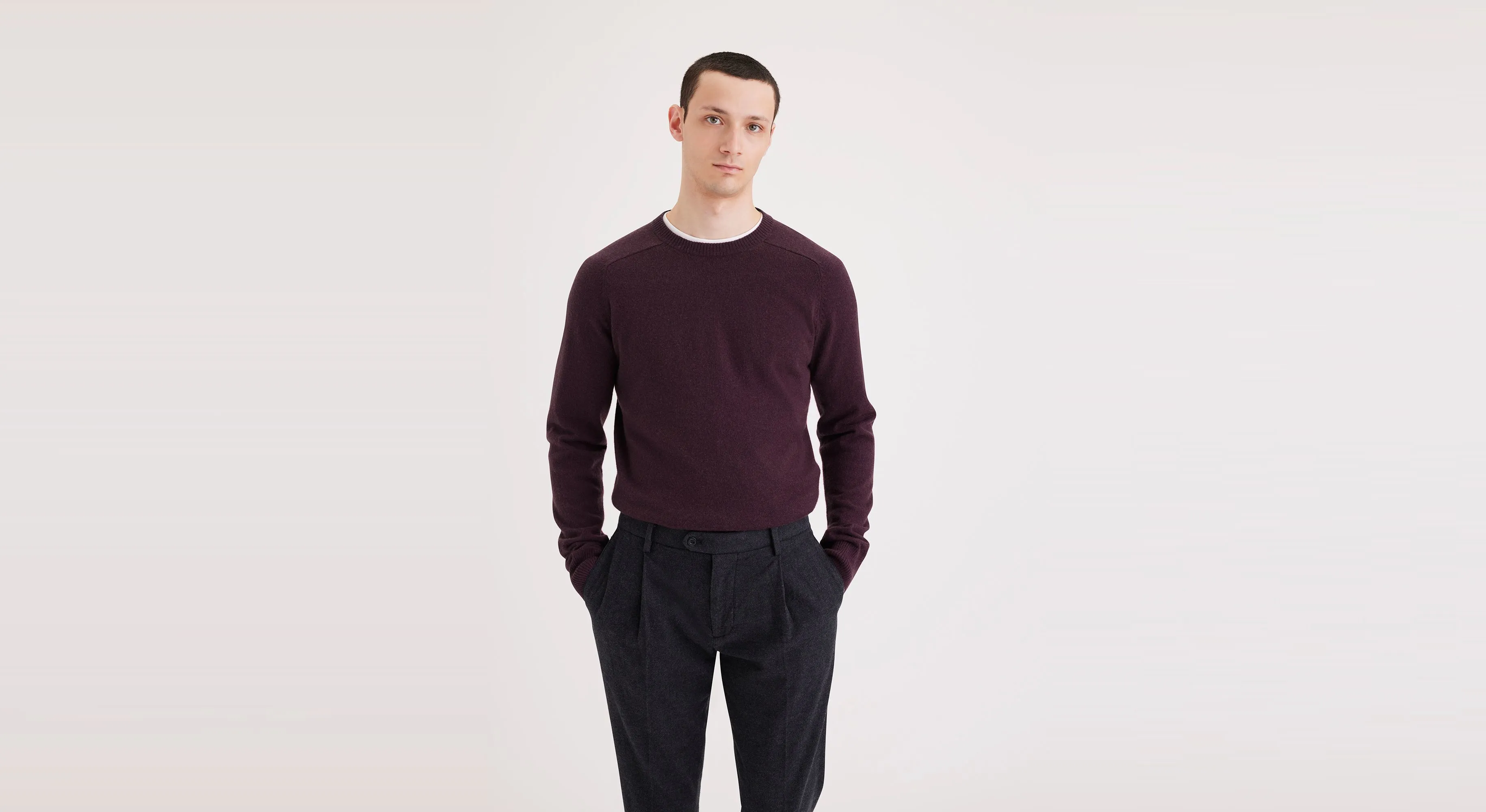 Men's Regular Fit Crafted Cashmere Sweater