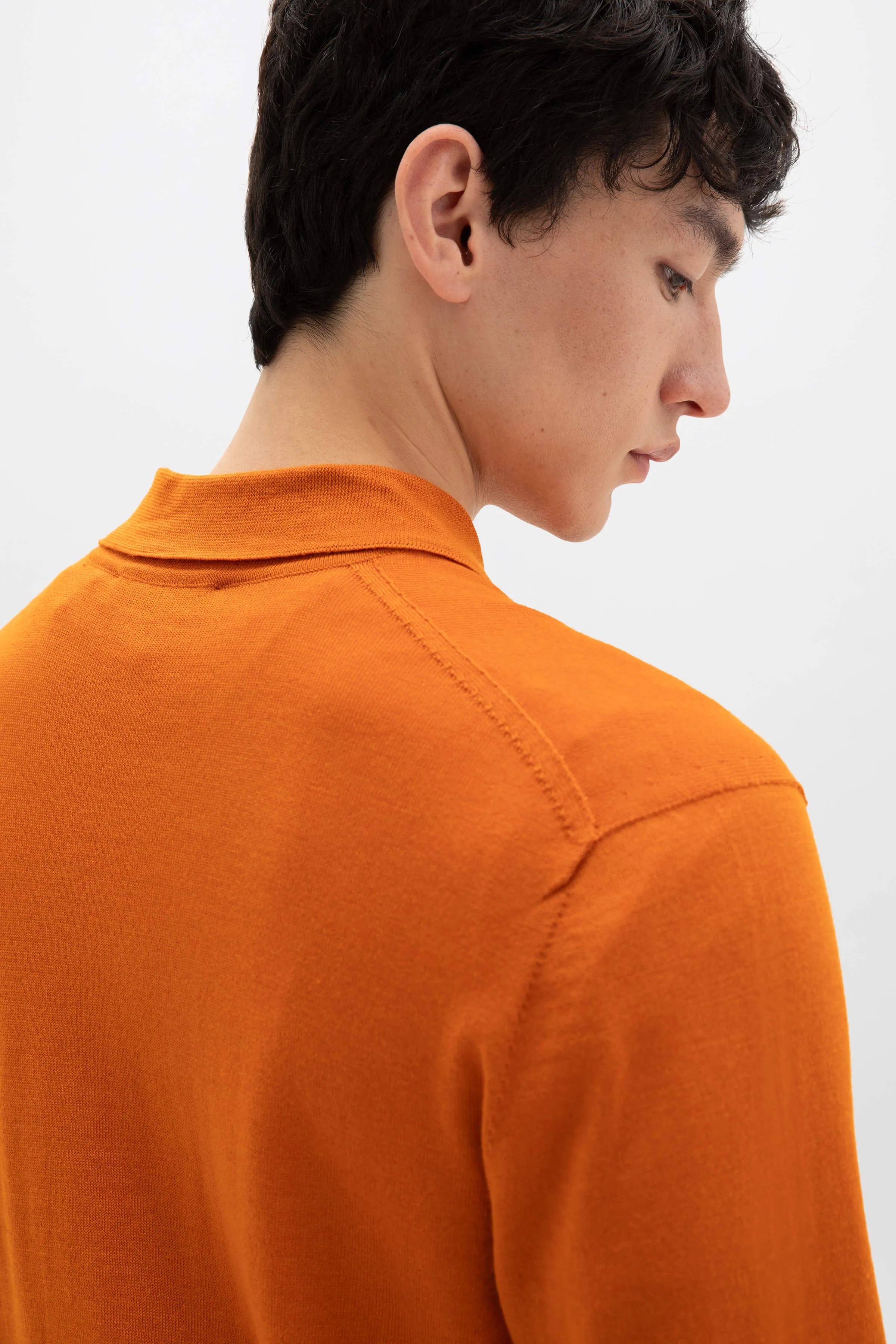 Merino Long Sleeve Poloshirt