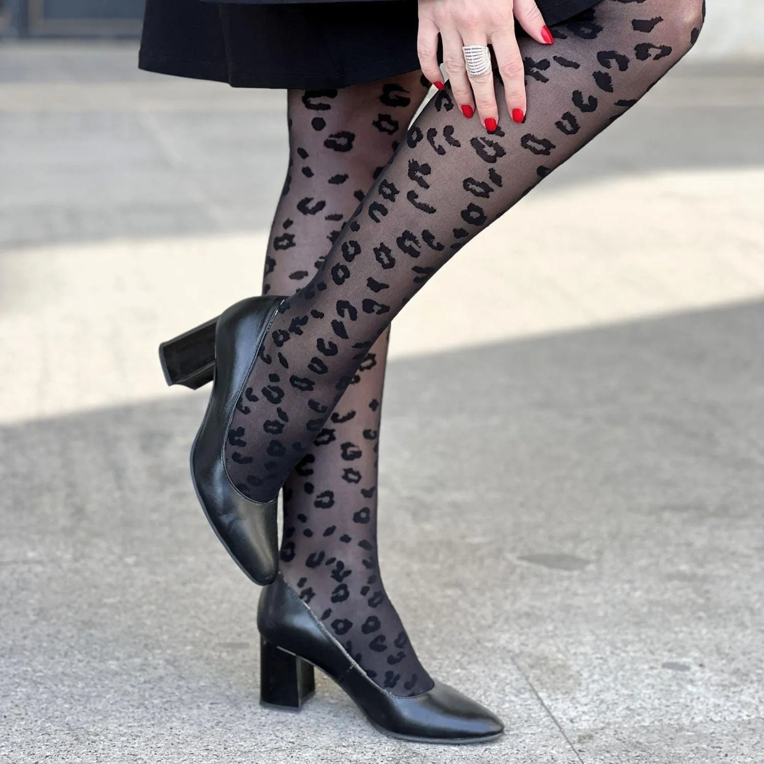 Nocturnal - Leopard Print Tights