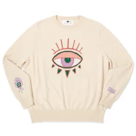 NSF x JA TRIBE EYE FEATHER CASHMERE SWEATER