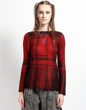 PLAID SWEATER