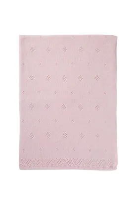 Pointelle Cashmere Baby Blanket