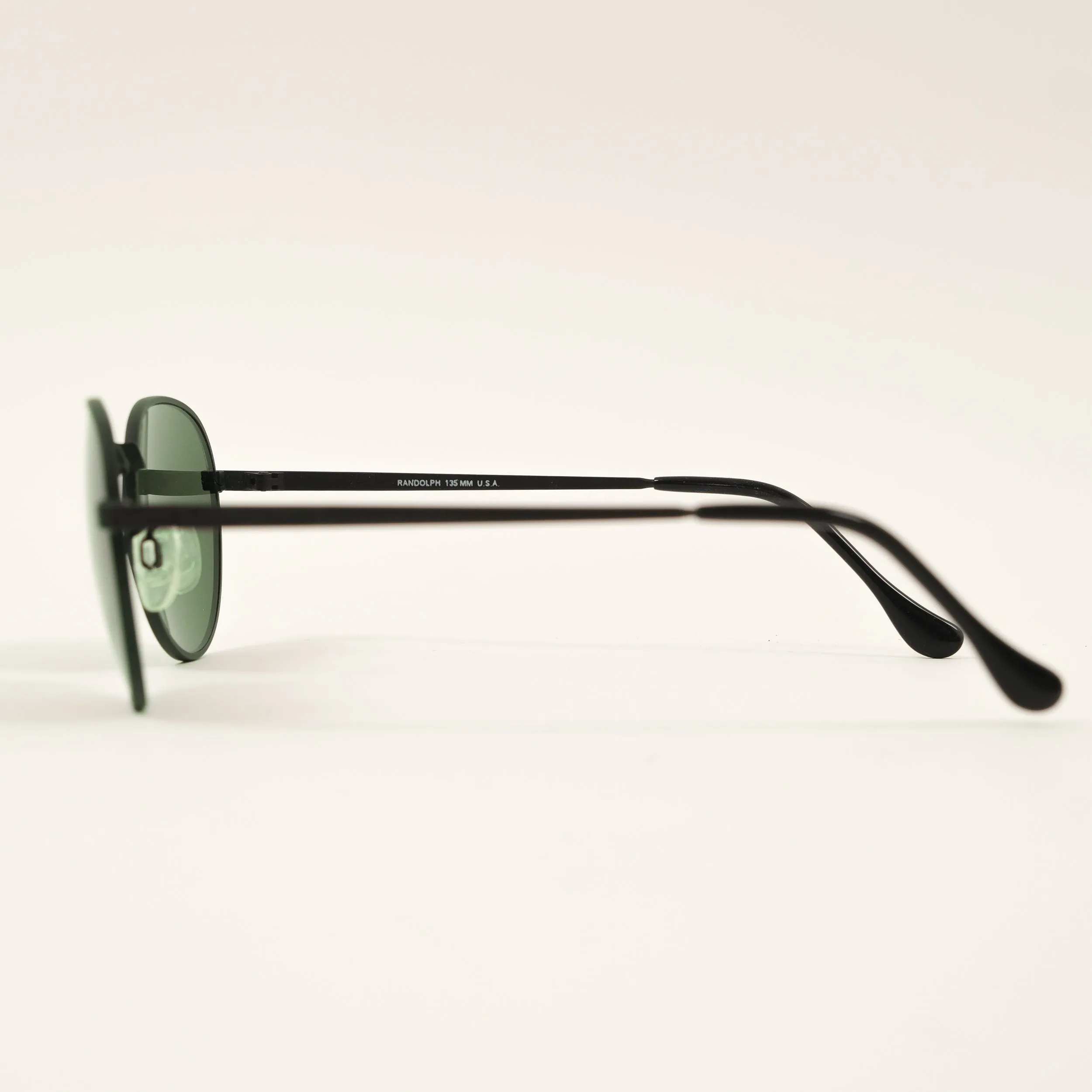 RANDOLPH PILOT SUNGLASSES - BLACK/GREEN