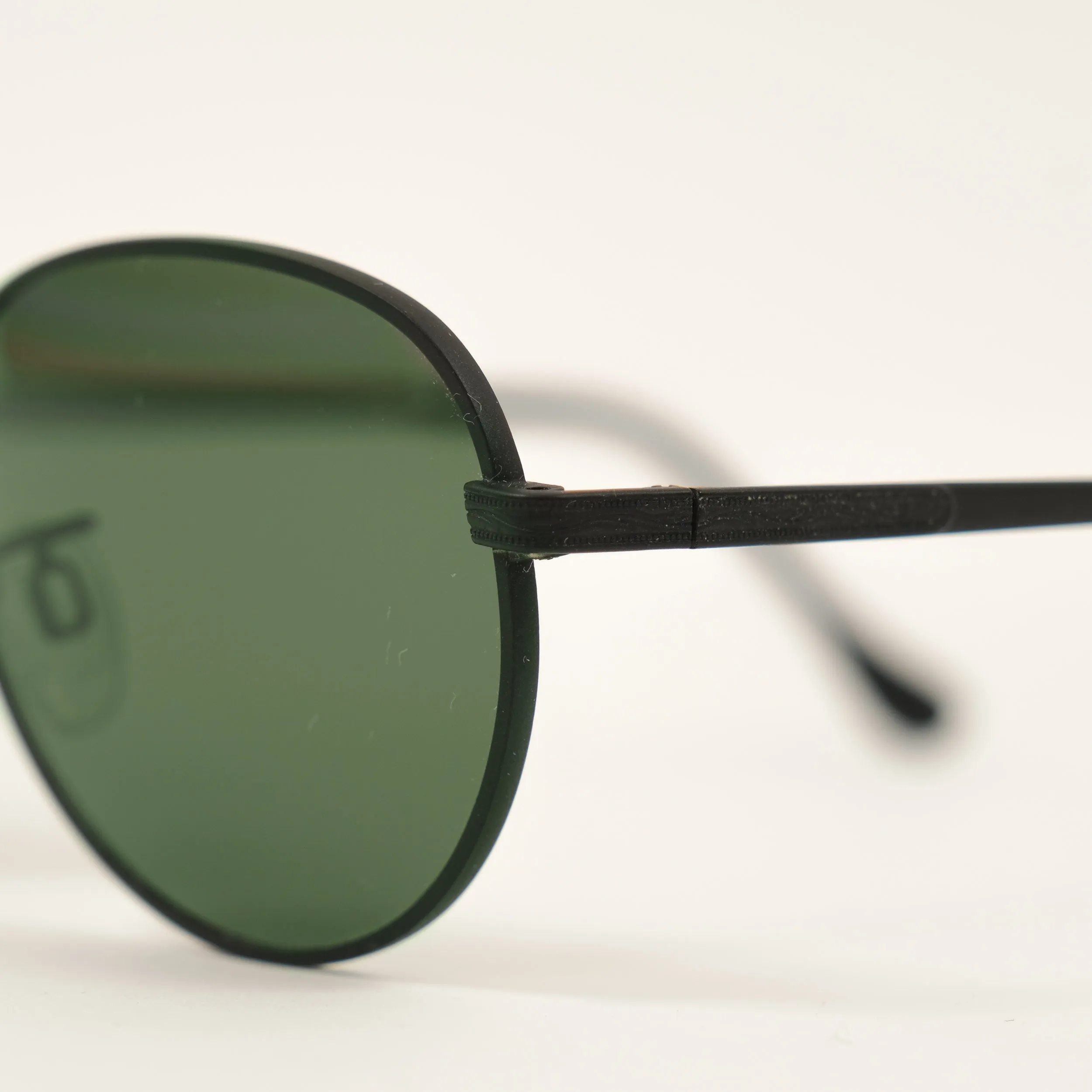 RANDOLPH PILOT SUNGLASSES - BLACK/GREEN