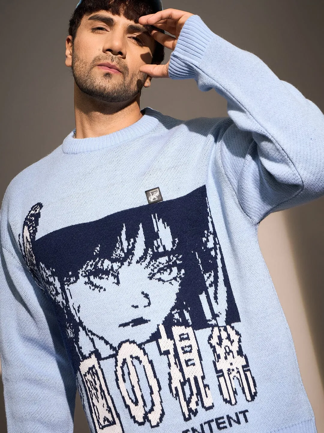 Sky Anime Oversized Sweater