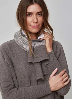 Textured Cashmere Scarf - Taupe